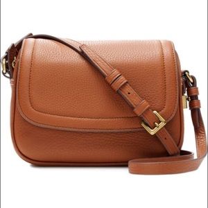 J. Crew signet flap bag in chestnut